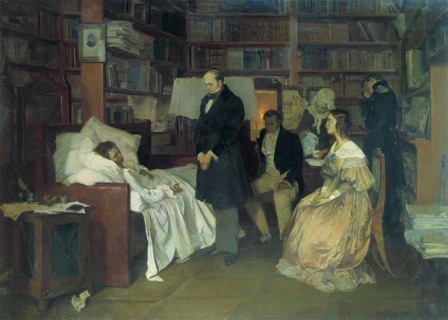 Дмитрий Белюкин. Смерть Пушкина. 1986 г.